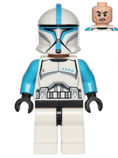Preowned LEGO® Minifigure – Star Wars sw0502 Clone Trooper Lieutenant (Phase 1) Scowl