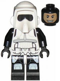 Preowned LEGO® Minifigure – Star Wars sw0505 Imperial Scout Trooper Printed Black Head and