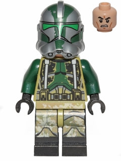 Preowned LEGO® Minifigure – Star Wars sw0528 Clone Trooper Commander Gree 41st Elite Corps