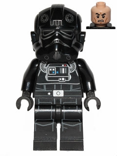 Preowned LEGO® Minifigure – Star Wars sw0543 Imperial TIE Fighter Pilot Light Nougat Head S