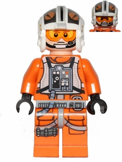 Preowned LEGO® Minifigure – Star Wars sw0544 Rebel Pilot X-wing (Theron Nett)