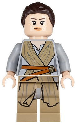 Preowned LEGO® Minifigure – Star Wars sw0677 Rey Dark Tan Tied Robe