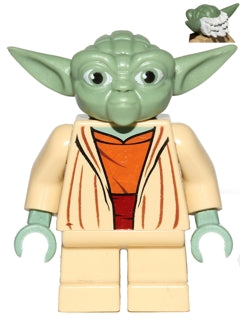 Preowned LEGO® Minifigure – Star Wars sw0685 Yoda Clone Wars White Hair
