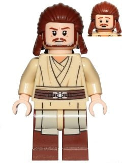 Preowned LEGO® Minifigure – Star Wars sw0810 Qui-Gon Jinn w/out Cape