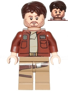 Preowned LEGO® Minifigure – Star Wars sw0813 Cassian Andor (Reddish Brown Jacket)