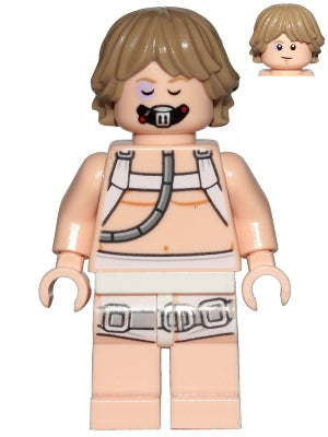 Preowned LEGO® Minifigure – Star Wars sw0957 Luke Skywalker (Bacta Tank Outfit Dark Tan Hai