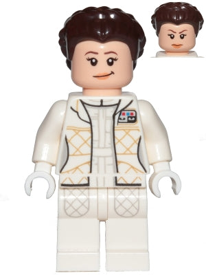 Preowned LEGO® Minifigure – Star Wars sw0958 Princess Leia (Hoth Outfit White Crooked Smile