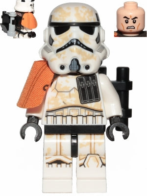 Preowned LEGO® Minifigure – Star Wars sw0992 Sandtrooper Squad Leader (Captain) Dual Molded