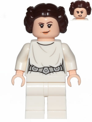 Preowned LEGO® Minifigure – Star Wars sw0994 Princess Leia (White Dress Detailed Belt Crook