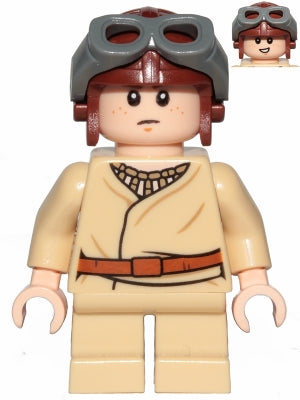 Preowned LEGO® Minifigure – Star Wars sw1001 Anakin Skywalker (Short Legs Reddish Brown Avi