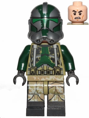 Preowned LEGO® Minifigure – Star Wars sw1003 Clone Trooper Commander Gree 41st Elite Corps