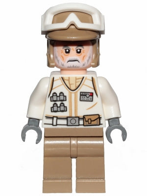 Preowned LEGO® Minifigure – Star Wars sw1014 Hoth Rebel Trooper White Uniform Dark Tan Legs