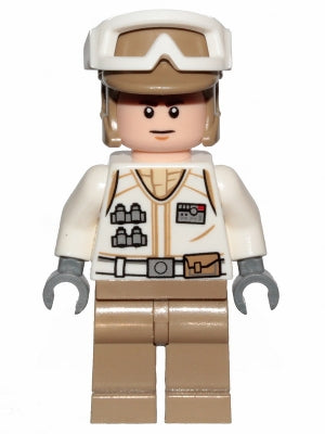 Preowned LEGO® Minifigure – Star Wars sw1015 Hoth Rebel Trooper White Uniform Dark Tan Legs