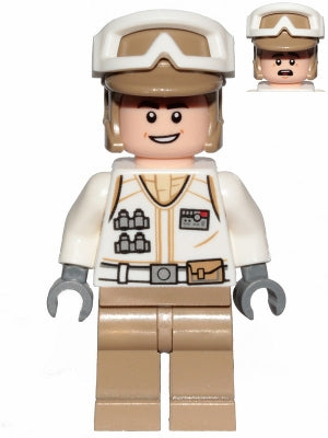 Preowned LEGO® Minifigure – Star Wars sw1016 Hoth Rebel Trooper White Uniform Dark Tan Legs