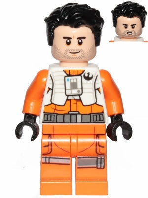 Preowned LEGO® Minifigure – Star Wars sw1019 Poe Dameron (Pilot Jumpsuit w/out Belts and Pi
