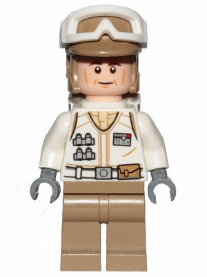 Preowned LEGO® Minifigure – Star Wars sw1026 Hoth Rebel Trooper White Uniform Dark Tan Legs