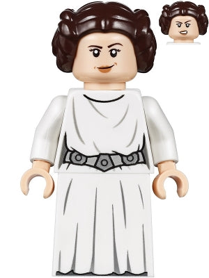 Preowned LEGO® Minifigure – Star Wars sw1036 Princess Leia (White Dress Detailed Belt Skirt