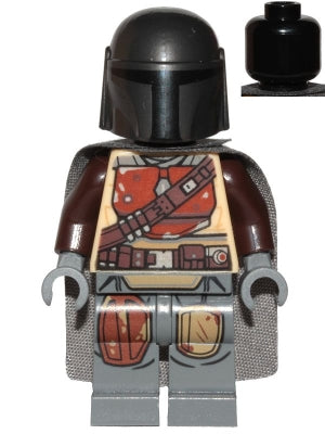 Preowned LEGO® Minifigure – Star Wars sw1057 The Mandalorian/Din Djarin/Mando Brown Duraste