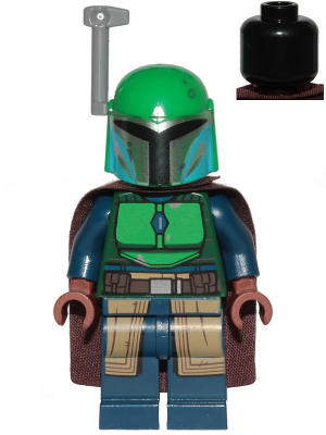 Preowned LEGO® Minifigure – Star Wars sw1078 Mandalorian Tribe Warrior Female Dark Brown Ca