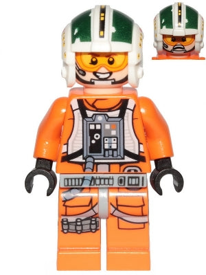 Preowned LEGO® Minifigure – Star Wars sw1081 Wedge Antilles Printed Legs Three Bullets