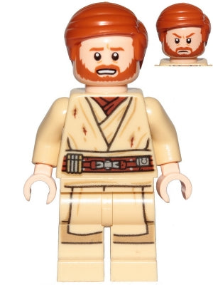 Preowned LEGO® Minifigure – Star Wars sw1082 Obi-Wan Kenobi (Dirt Stains)