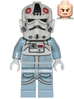 Preowned LEGO® Minifigure – Star Wars sw1104 AT-AT Driver Dark Red Imperial Logo Cheek Line