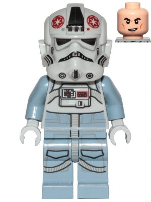 Preowned LEGO® Minifigure – Star Wars sw1105 AT-AT Driver Dark Red Imperial Logo Cheek Line