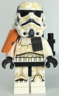 Preowned LEGO® Minifigure – Star Wars sw1132 Sandtrooper Squad Leader (Captain) Dual Molded
