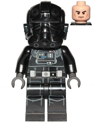 Preowned LEGO® Minifigure – Star Wars sw1138 Imperial TIE Fighter Pilot Light Nougat Head F