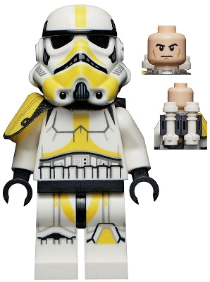 Preowned LEGO® Minifigure – Star Wars sw1157 Imperial Artillery Stormtrooper Male Light Nou