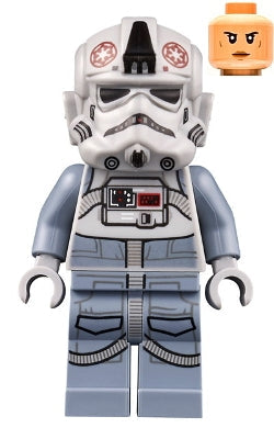Preowned LEGO® Minifigure – Star Wars sw1176 AT-AT Driver Dark Red Imperial Logo Female
