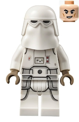 Preowned LEGO® Minifigure – Star Wars sw1181 Snowtrooper Printed Legs Dark Tan Hands Cheek
