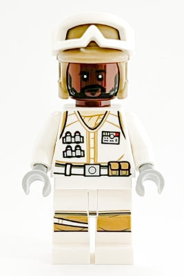 Preowned LEGO® Minifigure – Star Wars sw1186 Hoth Rebel Trooper White Uniform Dark Tan Helm