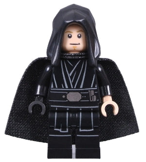 Preowned LEGO® Minifigure – Star Wars sw1191 Luke Skywalker Jedi Master (Black Hood and Cap