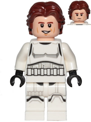 Preowned LEGO® Minifigure – Star Wars sw1204 Han Solo Stormtrooper Outfit Printed Legs Shou