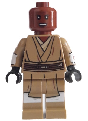 Preowned LEGO® Minifigure – Star Wars sw1205 Mace Windu (Dark Tan Legs Open Mouth Printed A