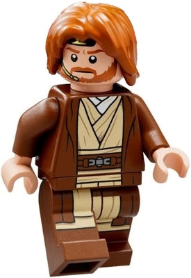 Preowned LEGO® Minifigure – Star Wars sw1220 Obi-Wan Kenobi Reddish Brown Robe Dark Orange