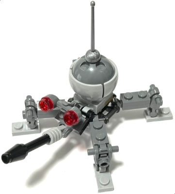 Preowned LEGO® Minifigure – Star Wars sw1234 Dwarf Spider Droid Dark Bluish Gray Dome Black