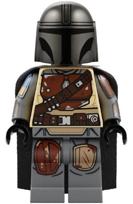 Preowned LEGO® Minifigure – Star Wars sw1242 The Mandalorian/Din Djarin/Mando Brown Duraste