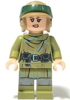 Preowned LEGO® Minifigure – Star Wars sw1264 Princess Leia Olive Green Endor Outfit Helmet