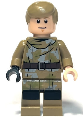 Preowned LEGO® Minifigure – Star Wars sw1312 Luke Skywalker Dark Tan Endor Outfit Hair (b23
