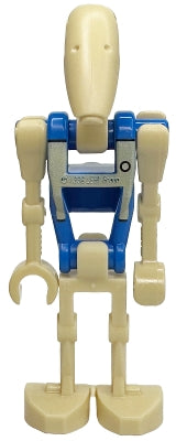 Preowned LEGO® Minifigure – Star Wars sw1338 Battle Droid Pilot - Blue Torso with Tan Insignia and Chest Badge, Angled Arm an
