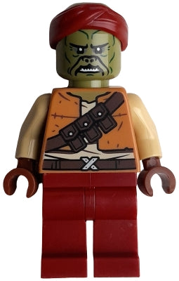 Preowned LEGO® Minifigure – Star Wars sw1386 Kithaba (Klatooinian Skiff Guard) - Medium Nougat Vest