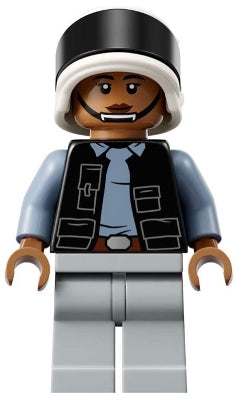 Preowned LEGO® Minifigure – Star Wars sw1392 Rebel Fleet Trooper - Female, Vest with Pockets, Black Neck