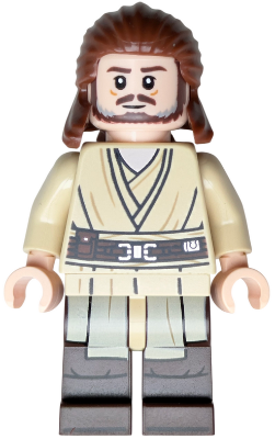 Preowned LEGO® Minifigure – Star Wars sw1404 (Qui-Gon Jinn - Dark Brown Legs and Beard)