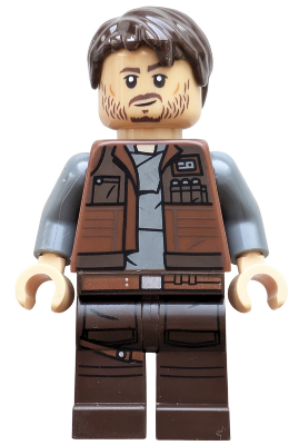 Preowned LEGO® Minifigure – Star Wars sw1410 (Cassian Andor - Reddish Brown Vest)