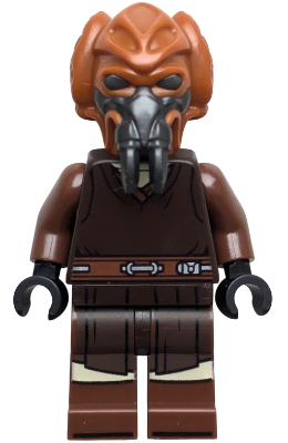 Preowned LEGO® Minifigure – Star Wars sw1414 (Plo Koon - Dark Brown Robe, Tan Shirt, Printed Legs)