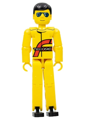Preowned LEGO® Minifigure – Technic tech032 Technic Figure Yellow Legs Yellow Top (Power Pu