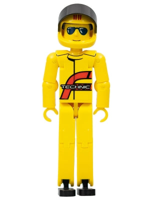 Preowned LEGO® Minifigure – Technic tech032a Technic Figure Yellow Legs Yellow Top Yellow H