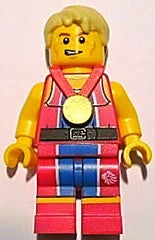 Preowned LEGO® Minifigure – Team GB tgb007 Wondrous Weightlifter Team GB